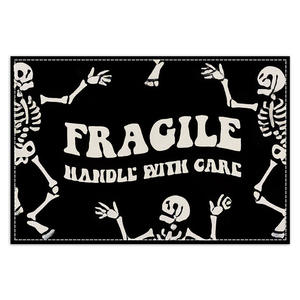 黒背景カスタム印刷ハロウィン用プレースマットホームパーティーテーブルデコレーションリネンアンチスキャルディングプレースマット - Product Image 5