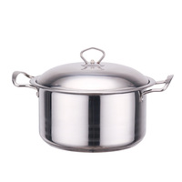 Set Peralatan Masak Berat Kapasitas Besar 22CM-40CM Stainless Steel 3PCS Set Panci Masak