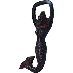 Abrebotellas de latón de estilo Vintage Premium característica magnética sirena-01 diseño logotipo personalizable para Bar Pub decoración Apertura de vino - Product Image 2