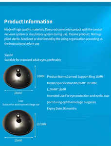 Protector Ocular Láser de Alta Calidad, Marca ODM, Visera Gris de ABS, Envío Rápido, Anillo de Soporte Corneal, Bordes Redondeados, Protección Contra Daños - Product Image 5