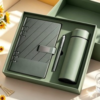 Cadeaux d'affaires promotionnels, coffret cadeau d'entreprise de luxe avec logo personnalisé, carnet, stylo, flacon, pour cadres, en vrac
