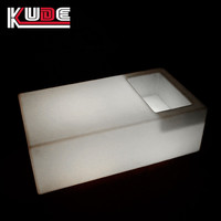 Meubles LED, table LED, tables de fête avec seau à glace, table de bar extérieure pour bar, soirée, discothèque, événements