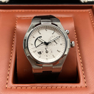 Reloj Automático de Acero Inoxidable con Doble Hora para Hombre, Esfera Blanca, Mecánico, con Reserva de Marcha, Novedad 2026 - Product Image 1