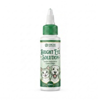 Solution nettoyante pour les yeux des animaux de compagnie à marque privée, anti-taches de larmes, 50 ml, avec solution isotonique au peroxyde de soude pour chiens et chats