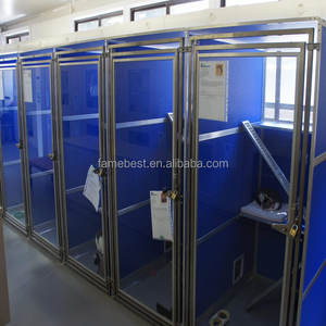 Veterinaire <span class=keywords><strong>Extreme</strong></span> Kennelstangdeur Roestvrijstalen Dierenhondenkennel En Runt Hondenkennelkooi - Product Image 4