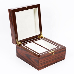 Luxury High Gloss Brown Rosewood Perfume Box Empty Bottle 50ml Gift Packaging Perfume Box
