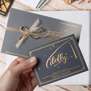 Personalization Coated Paper Holiday Style Screen Printed Gift Card with QR Code and Personalized Logo for Promotional Use