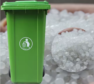 صنع في الصين هيكل HDPE مع عجلات وحاوية نفايات دواسة للاستخدام الخارجي 60L/80L/100L/120L - Product Image 2