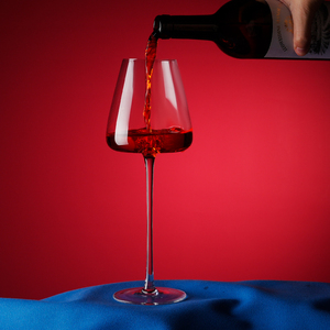 <span class=keywords><strong>Copa</strong></span> de <span class=keywords><strong>vino</strong></span> de cristal de lujo <span class=keywords><strong>con</strong></span> tallo rojo largo Diseño grande único Sin plomo - Product Image 3