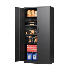 Modern Steel Filing <b>Cabinets</b> with Large Capacity Adjustable Shelves and <b>Lockable</b> Doors for Office Furniture in Hospitals Schools - Product Image 3