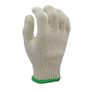 Guantes de Algodón Blanco de <span class=keywords><strong>750g</strong></span>, Tejidos, con Puño de Punto, Flexibles, Duraderos y Transpirables para Trabajo y Construcción, Precio de Fábrica HTR - Product Image 2