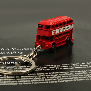 Ingrosso Regalo di Viaggio Ingrosso British <span class=keywords><strong>a</strong></span> due piani Bus London portachiavi in metallo cabina telefonica portachiavi regalo di viaggio - Product Image 3