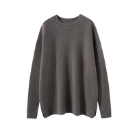 Pull en cachemire 100% pour femme, col rond, taille extra-large, pull en cachemire taille plus