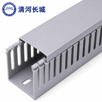 Service de coupe de conduit de câble fendu en PVC de haute qualité pour les panneaux de commande d'armoire électrique câblant des commandes en gros d'entretien facile