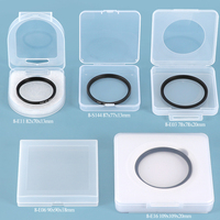 SUNSHING Boîte de rangement portable en plastique pour filtres d'objectif de 82 mm, pour photographie, astronomie, filtres ronds pour appareil photo