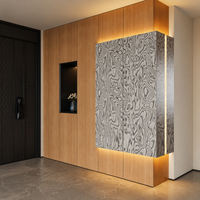 Meuble à chaussures intégré moderne sur mesure, système de rangement de l'entrée au plafond, armoire de hall d'entrée avec éclairage LED d'ambiance
