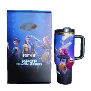 Offerta Speciale KPOP Demon Hunter 40oz Ice Tyrant <span class=keywords><strong>Tazza</strong></span> Termica Isolante in Acciaio Inossidabile 304 con Cannuccia per Auto, Regalo per Fan Slayer Group - Product Image 5