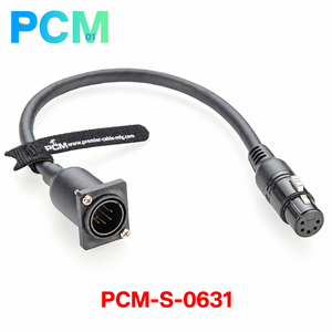 5-Pin XLR Stecker auf Buchse D-Serie Einbau-Verlängerungskabel Schottverbinder für Bühnen- und Studio-Mischpulte, Rack-PA-Audio-Equipment - Product Image 4