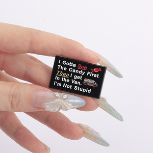 Vui Kẹo Van Men Pin Tôi Gotta Xem Các Kẹo Đầu Tiên Quote Trâm Huy Hiệu Đồ Trang Sức Quà Tặng Cho Bạn Bè Bán Buôn - Product Image 4