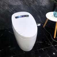 Kmry Intelligent Bidet Toilettes intelligentes Capteur de fonctionnement automatique Bol électronique en céramique WC Sanitaire avec rinçage par gravité