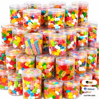 Bonbons Gélifiés Moelleux Personnalisés Saveur Fruitée Aigre-Douce Halal BRC en Gros pour Supermarchés Mondiaux