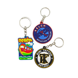 Porte-clés PVC personnalisé en caoutchouc souple 3D, en silicone et en chlorure de polyvinyle, pour merchandising d'anime et de convention, vente en gros - Product Image 6