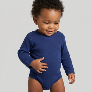 Ropa oem para bebés y niños pequeños, Pelele de algodón 100% orgánico, venta al por mayor - Product Image 1