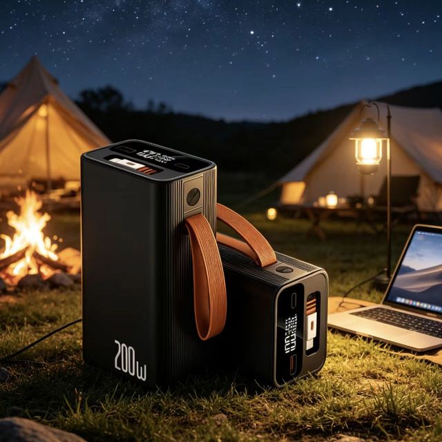 New Trending OEM Portable Product Laptop Outdoor 20000mah  Power Bank with Cable PD 100W Fast Charging Power Bank for Macbook