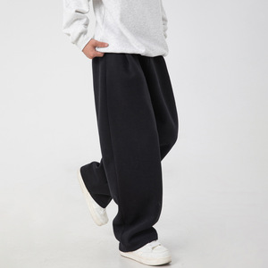 Pantalon de survêtement OEM pour homme, printemps-automne, épais, infroissable, avec logo personnalisé, coupe droite, jambe large, style américain, décontracté, pour l'Europe - Product Image 4