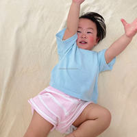 Ensemble d'été pour enfants : Haut tricoté fin respirant à manches courtes et pantalon court, idéal pour la plage et les activités de plein air