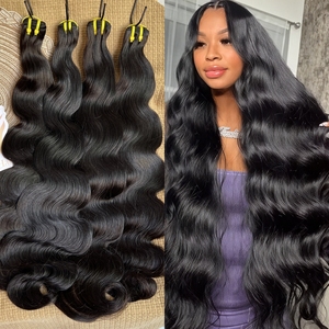 Extensiones de <span class=keywords><strong>Cabello</strong></span> Humano Virgen Vietnamita sin Procesar, Ondulado, Color Negro <span class=keywords><strong>Natural</strong></span>, para Mujeres - Product Image 1