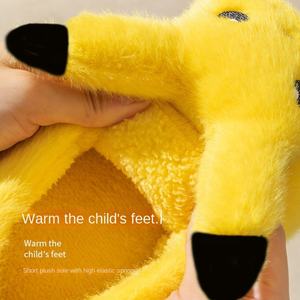 Pantuflas <span class=keywords><strong>de</strong></span> Casa <span class=keywords><strong>de</strong></span> Algodón Transpirable con Diseño <span class=keywords><strong>de</strong></span> <span class=keywords><strong>Pikachu</strong></span> para Mujer, Otoño Invierno, Nuevas Pantuflas <span class=keywords><strong>de</strong></span> Interior con Punta Cerrada, Lindas y <span class=keywords><strong>de</strong></span> Dibujos Animados - Product Image 3