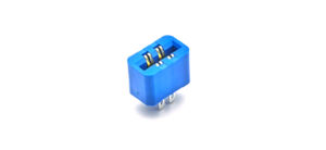 Conector de ranura de borde para bus 805 de 3.96*5.08mm, 4P, tipo de cable para soldar, azul, H:12.0mm, contacto chapado en oro - Product Image 3