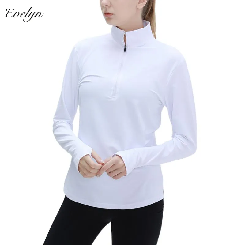 EVELYN OEM ODM Women's Long-Sleeved T-shirt Factory Wholesale Sports Yoga Jacket Running Quick-Drying Workout Clothes