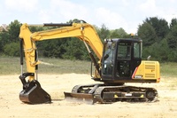 Excavator Crawler Hidrolik SY95C 9t Berkualitas Tinggi dengan Bucket 0.39m³ Excavator Kecil untuk Konstruksi dan Pemindahan Tanah