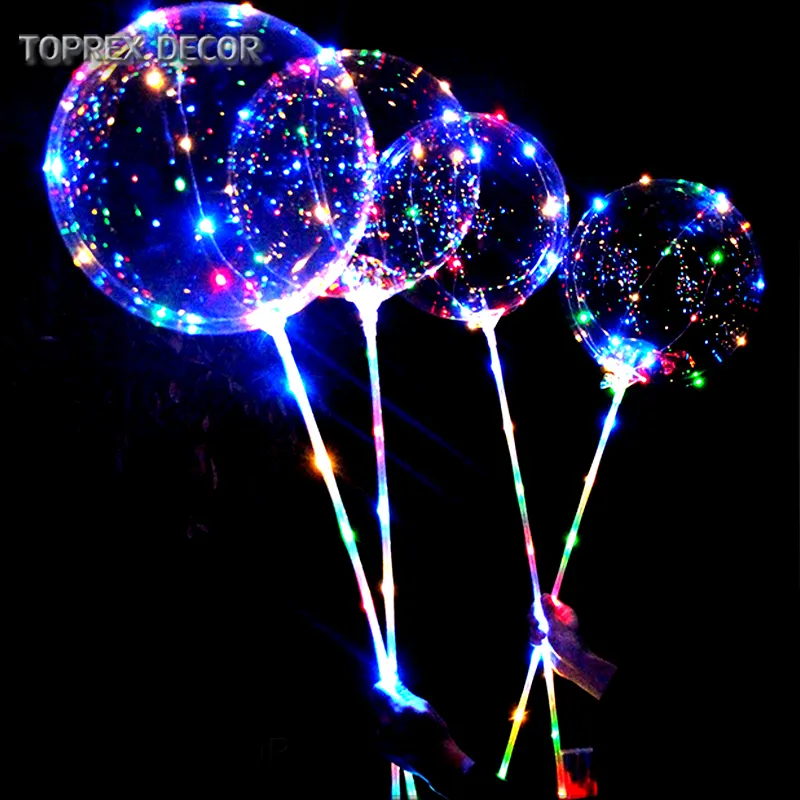 バブルバルーンライト卸売カスタマイズLEDラテックス気球輝き