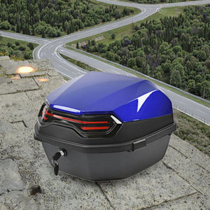 Boîte arrière universelle pour <span class=keywords><strong>moto</strong></span>, rangement de bagages verrouillable avec montage sur le coffre, système de carrosserie universel - Product Image 3
