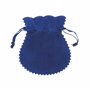 Sacchetto in Velluto Doppio Blu 100x120 Riciclabile Riutilizzabile con Coulisse per Vestiti Scarpe Giocattoli Caramelle Gioielli Stampa Personalizzata - Product Image 2