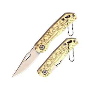 Navajas Plegables Pequeñas de Latón EDC Portátiles, Navaja de Desempaquetado Rápido de Bolsillo - Product Image 1