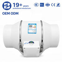 Ventilateur d'extraction robuste Bioté 100 mm (4 pouces) 35 W 2600 tr/min à haut débit d'air avec moteur AC certifié CE/ETL pour cuisine et toilettes