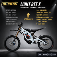 Moto tout-terrain électrique Surron Light Bee X 2026 10000W, étanche IP67, avec protection BMS, 72V 35Ah, 295Nm, prête pour la montée en pente, tout-terrain, pour adulte