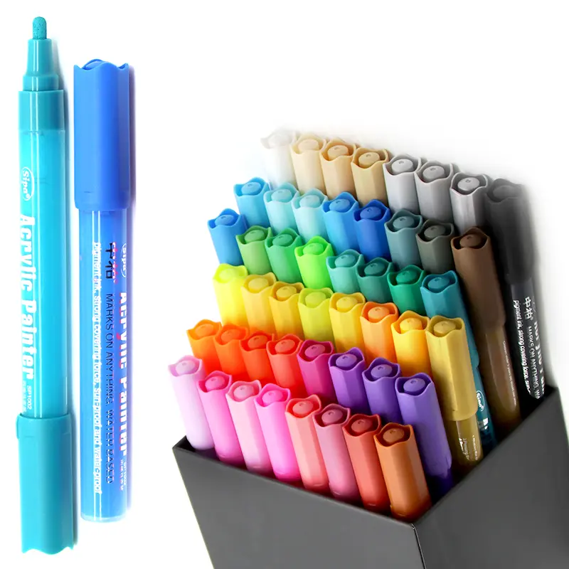Free sample Sipa High Quality Private Logo Transparent Water Based Ink Acrylic Paint Marker Pens