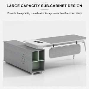 <span class=keywords><strong>Escritorio</strong></span> Ejecutivo para CEO, Diseño Moderno y Cómodo en Madera, Directo de Fábrica ODM/OEM, para Proyectos de Mobiliario de Oficina Corporativa - Product Image 2