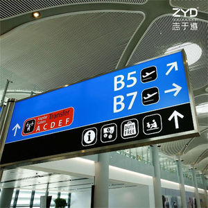 Tótem Independiente con Guía <span class=keywords><strong>de</strong></span> Control <span class=keywords><strong>de</strong></span> Inmigración y Inspección <span class=keywords><strong>de</strong></span> <span class=keywords><strong>Salida</strong></span>, con Pictogramas Universales para Salas <span class=keywords><strong>de</strong></span> Aeropuerto - Product Image 3