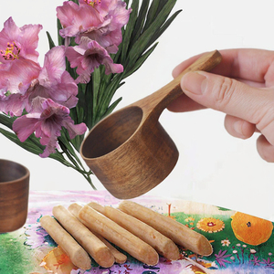 High Quality Modern Eco-Friendly Acacia Wooden <b>Measuring</b> <b>Spoon</b> for Milk Powder and Coffee Wholesale Kitchen Use Home Decoration - Product Image 3