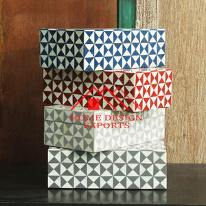 Boîte à bijoux de rangement en incrustation d'os faite à la main pour la décoration intérieure Boîtes de rangement de bijoux en corne et MDF de haute qualité Best-seller - Product Image 6