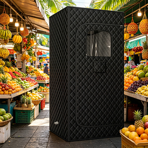 Sauna vapeur électrique portable moderne avec télécommande pour usage domestique, spa, salle de sport, villa, appartement, <span class=keywords><strong>1</strong></span> personne - Product Image 1
