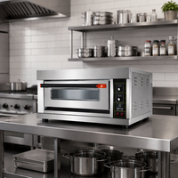 RTK Commerciële Elektrische Bakoven 1 Deck 2 Bakplaten Brood Pizza Bakapparatuur voor Winkel Hotel Restaurant