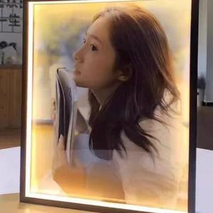 Aluminium Alloy <b>Square</b> <b>Picture</b> <b>Frame</b> With Led Light Strip Luminous Outer <b>Frame</b> Modern Photo Display For Home Decor - Product Image 4