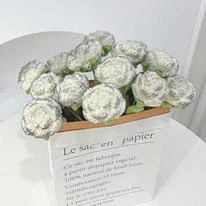 Ramos de rosas tejidos a mano, decoraciones florales versátiles, ganchos para flores de vida eterna, hilo de tejer, flores al por mayor - Product Image 4